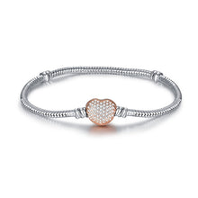 Load image into Gallery viewer, Original Silver Plated Charm Bracelet Rose Gold Snake Chain Fit Pandora Basic Bracelets For Women Charms Beads DIY Jewelry 2019