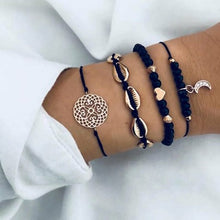 Load image into Gallery viewer, accesorios mujer Bohemian charm bead Bracelet Women tassel heart tree bijoux acier inoxydable femme Sets Jewelry armband