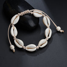 Load image into Gallery viewer, Hot Sale Handmade Natural Seashell Hand Knit Bracelet Shell Bracelets Women Accessories Beaded Strand Bracelet Best Friend Gifts