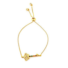 Load image into Gallery viewer, Hot Gold Zirconia Bracelet&amp;bangle Women&#39;s Rainbow Shell Bracelet Luxury Adjustable heart Evil Eye Snake Chain Bracelet