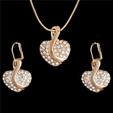 Load image into Gallery viewer, Dubai Gold Jewelry Sets Nigerian Wedding African Beads Crystal Bridal Jewellery Set Rhinestone Ethiopian Jewelry parure