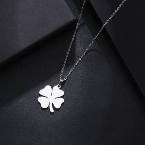 CACANA Stainless Steel Sets For Women Clover Shape Necklace Bracelets Earrings For Women Lover's Engagement Jewelry S79